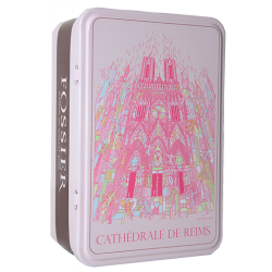 Boite collector Cathédrale de Reims Biscuit Rose Iemza Fossier