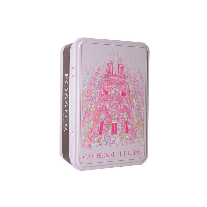 Boite collector Cathédrale de Reims Biscuit Rose Iemza Fossier