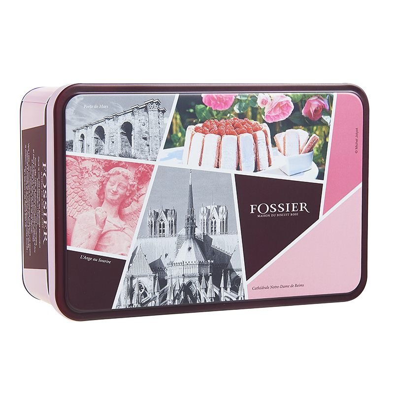 Boite Biscuit Rose Fossier - Saveurs de la Champagne