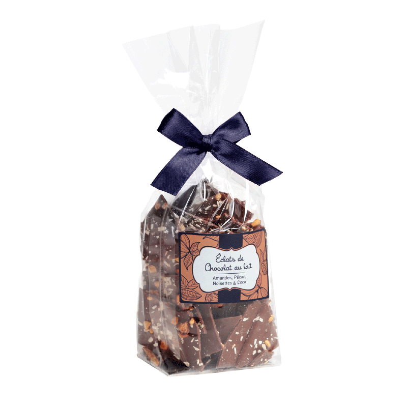 FOSSIER Éclat de chocolat lait, amandes, pécan, noisettes et coco