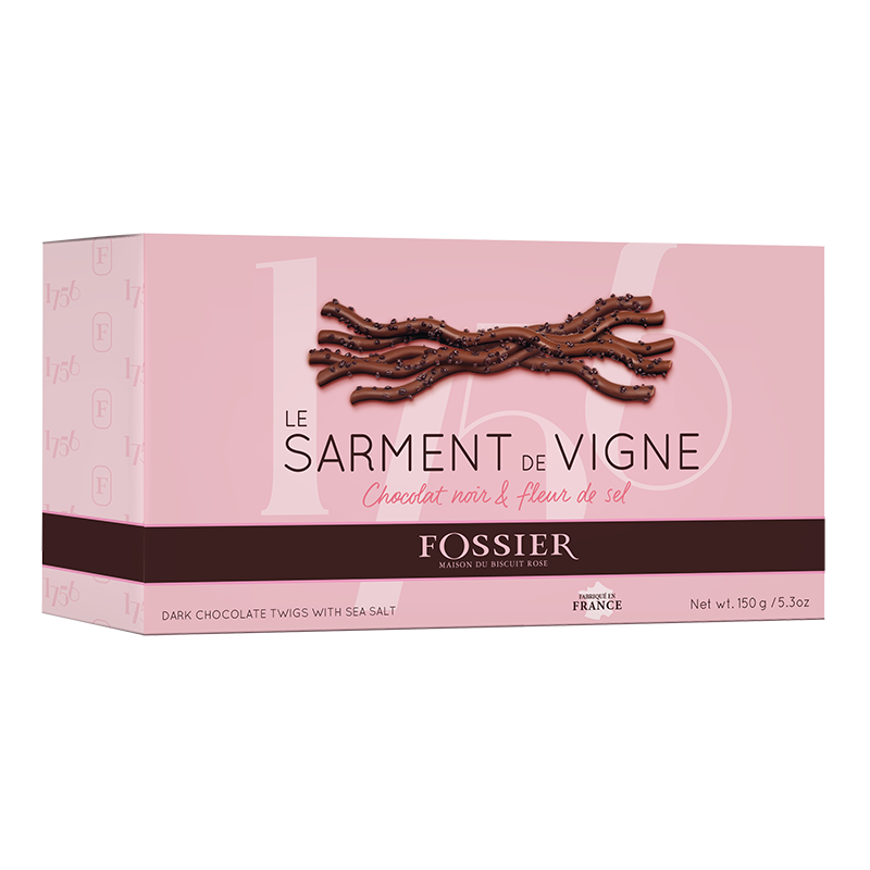FOSSIER Sarments de vigne chocolat noir & fleur de sel