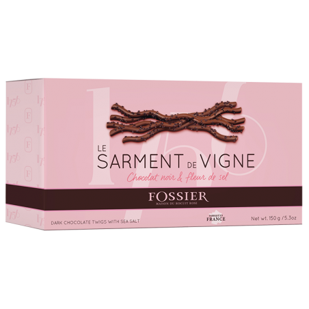 FOSSIER Sarments de vigne chocolat noir & fleur de sel FOSSIER Sarments de vigne chocolat noir & fleur de sel