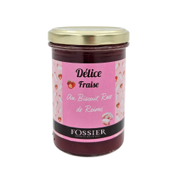 Délice de fraise au Biscuit Rose
