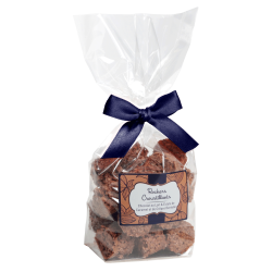 Rochers croustillants, éclat de caramel et crêpe dentelle