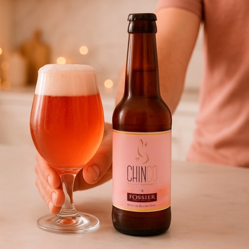 Bière au Biscuit Rose Fossier x Chinco