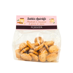 Mini Sablés apéritifs à la Moutarde à l'ancienne - 100 g
