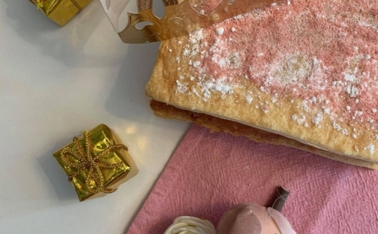 Millefeuille des Rois au Biscuit Rose