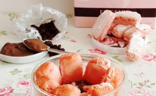 Verrines café aux Biscuits Roses