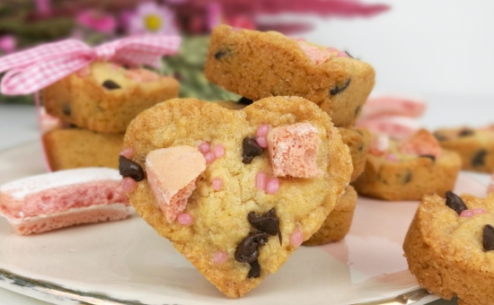 Cookies aux éclats de Biscuits Roses et chocolat noir