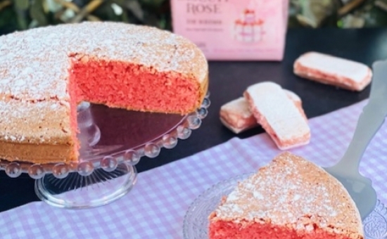 Moelleux aux Biscuits Roses