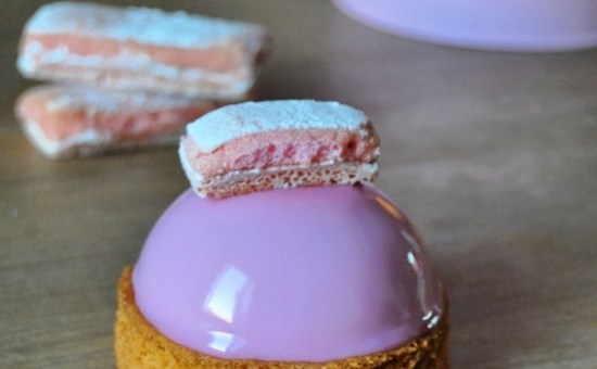 Tartelettes panna cotta au Biscuit Rose