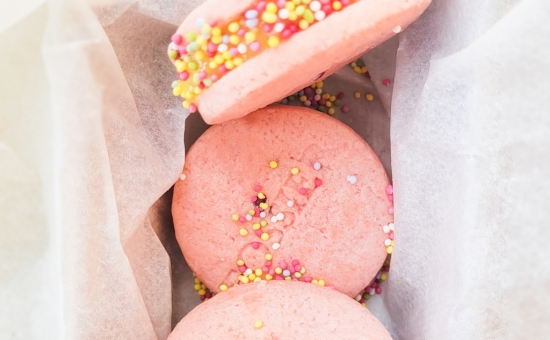 Whoopies Biscuits Roses framboises et citron 