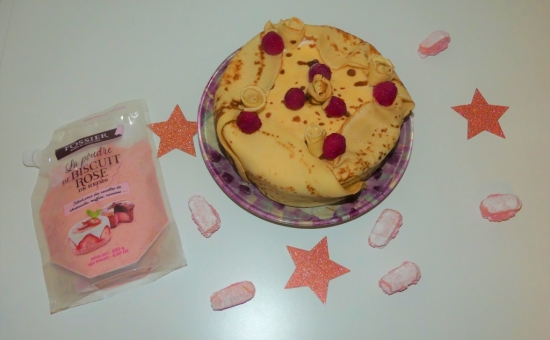 Dessert façon Courchevel à la poudre de Biscuit Rose