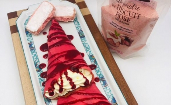 Crêpes chantilly framboises