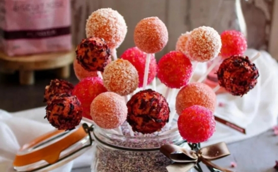Truffes Octobre Rose aux Biscuits Rose